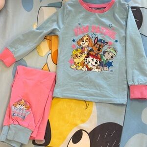 Nickelodeon Paw Patrol Kids Pajama Set - Light Blue and Pink
